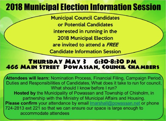 2018 Municipal Election Information Session